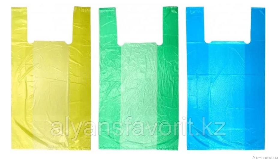 Майка пакет 30х50 (47 шт/уп) плотность 10 гр Цветная